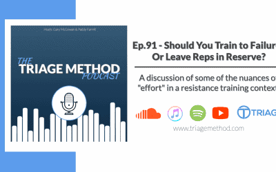 Triage Thoughts Episode 91 | RPE/RIR and Training to Failure